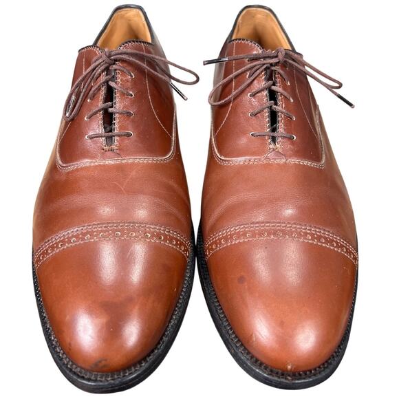 Alden Men\'s 900 Brown Leather Lace Up Cap Toe Oxfords Size US 9 D main image 5